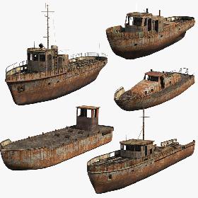 Rusty Boats Set